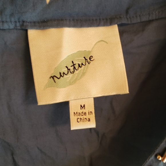 Nurture silver beaded blue and yellow cotton tunic size medium - Picture 3 of 9